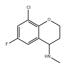 8-chloro-6-fluoro-N-methylchroman-4-amine 结构式