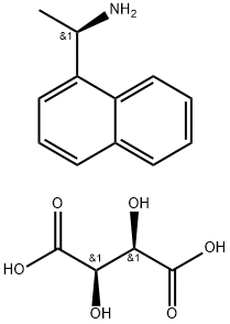 R-萘乙胺-L-酒石酸盐 结构式