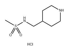 N-(哌啶-4-甲基)甲烷磺酰胺盐酸盐 结构式