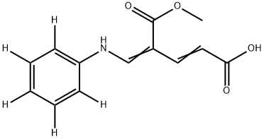 4-Anilinomethylenepentenedioic Acid-d5 5-Methyl Ester 结构式