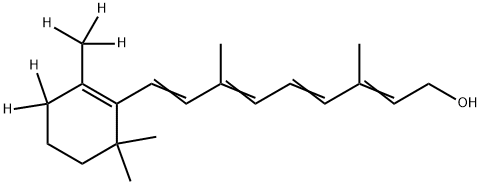 全反式视黄醇-D5 结构式