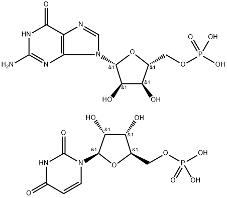 聚（鸟苷-尿苷）酸钾钠盐 结构式