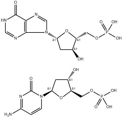 聚(脱氧肌苷-脱氧胞苷)酸钠盐(-20℃) 结构式