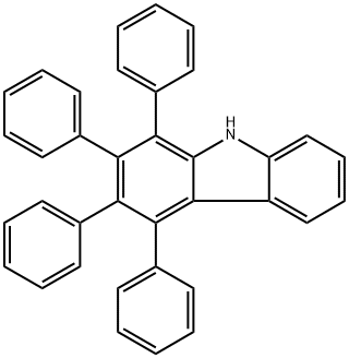 1,2,3,4-tetraphenyl-9H-carbazole 结构式