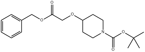 tert-butyl 4-(2-(benzyloxy)-2-oxoethoxy)piperidine-1-carboxylate 结构式