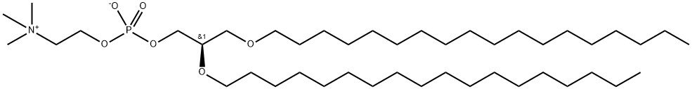 1,2-DI-O-OCTADECYL-SN-GLYCERO-3-PHOSPHOCHOLINE;18:0 DIETHER PC 结构式