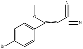 2-[(4-溴苯基)-甲氧基亚甲基]丙二腈 结构式