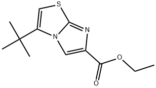 ethyl 3-tert-butylimidazo[2,1-b]thiazole-6-carboxylate 结构式