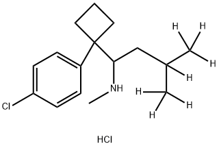 DesMethyl SibutraMine-d7 Hydrochloride 结构式