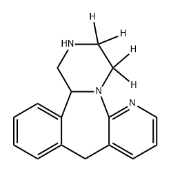 去甲基米氮平-D4 结构式