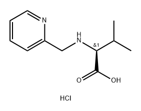 L-Valine, N-(2-pyridinylmethyl)-, hydrochloride (1:2) 结构式