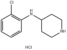 N-(2-氯苯基)哌啶-4-胺二盐酸盐 结构式