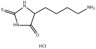 5-(4-aminobutyl)-2-sulfanylideneimidazolidin-4-one hydrochloride 结构式