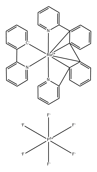 Ru(ppy)3(PF6)2 结构式