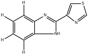 噻苯达唑-D4溶液, 100PPM 结构式