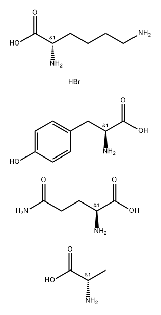 POLY(LYS, ALA, GLY, TYR) 5:6:2:1*HYDROBR OMIDE MOL. 结构式