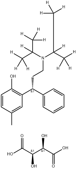 托特罗定-[D14]酒石酸盐 结构式