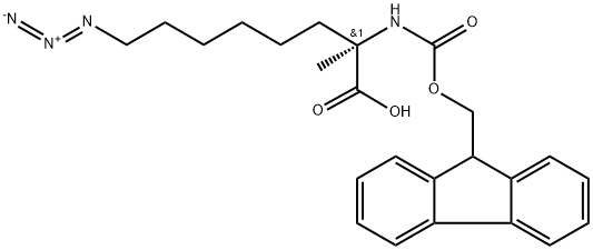 (S)-N-FMOC-2-(6'-叠氮基)丙氨酸 结构式