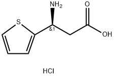 (S)-3-AMINO-3-(2-THIENYL)-PROPIONIC ACID HCl 结构式