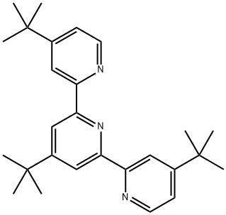 4,4',4''-三(1,1-二甲基乙基)-2,2':6',2''-三联吡啶 结构式