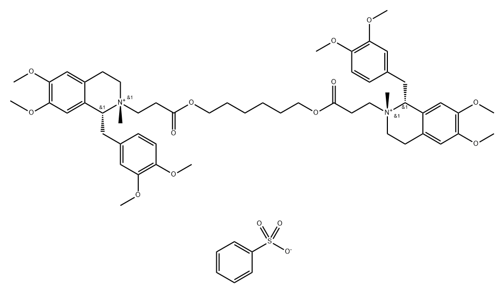 Cisatracurium-20-methyl Dibenzenesulfonate 结构式