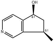 5H-Cyclopenta[c]pyridin-5-ol,6,7-dihydro-7-methyl-,(5R,7S)-rel-(-)-(9CI) 结构式