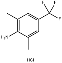 2,6-二甲基-4-(三氟甲基)苯胺盐酸盐 结构式