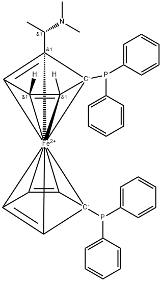 (+)-(S)-(R)-BPPFA 结构式