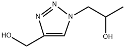 1H-1,2,3-Triazole-1-ethanol, 4-(hydroxymethyl)-α-methyl- 结构式