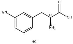 3-氨基-D-苯丙氨酸一盐酸盐 结构式
