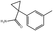 1- (3-甲基苯基)环丙烷甲酰胺 结构式