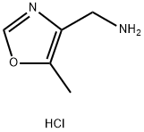 (5-methyl-1,3-oxazol-4-yl)methanamine hydrochloride 结构式