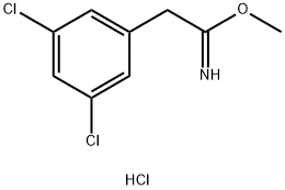 Benzeneethanimidic acid, 3,5-dichloro-, methyl ester, hydrochloride (1:1) 结构式