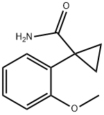 1- (2-甲氧基苯基)环丙烷甲酰胺 结构式