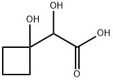 Cyclobutaneacetic acid, a,1-dihydroxy- 结构式