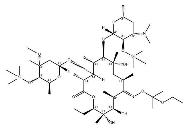 红霉素杂质 8 结构式