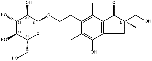 2(R)-ONITISIN-14-O-Β-D-GLUCOSIDE 结构式