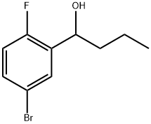 Benzenemethanol, 5-bromo-2-fluoro-α-propyl- 结构式