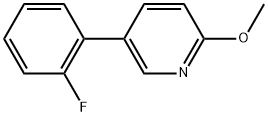 5-(2-Fluorophenyl)-2-methoxypyridine 结构式