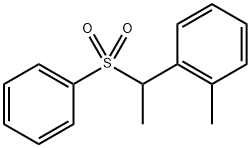 1-methyl-2-(1-(phenylsulfonyl)ethyl)benzene 结构式