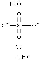 Aluminate(8-), hexaoxo[sulfato(2-)]di-, calcium (1:4) 结构式