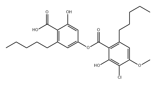 3-Chloroperlatolic acid 结构式