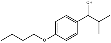 1-(4-butoxyphenyl)-2-methylpropan-1-ol 结构式