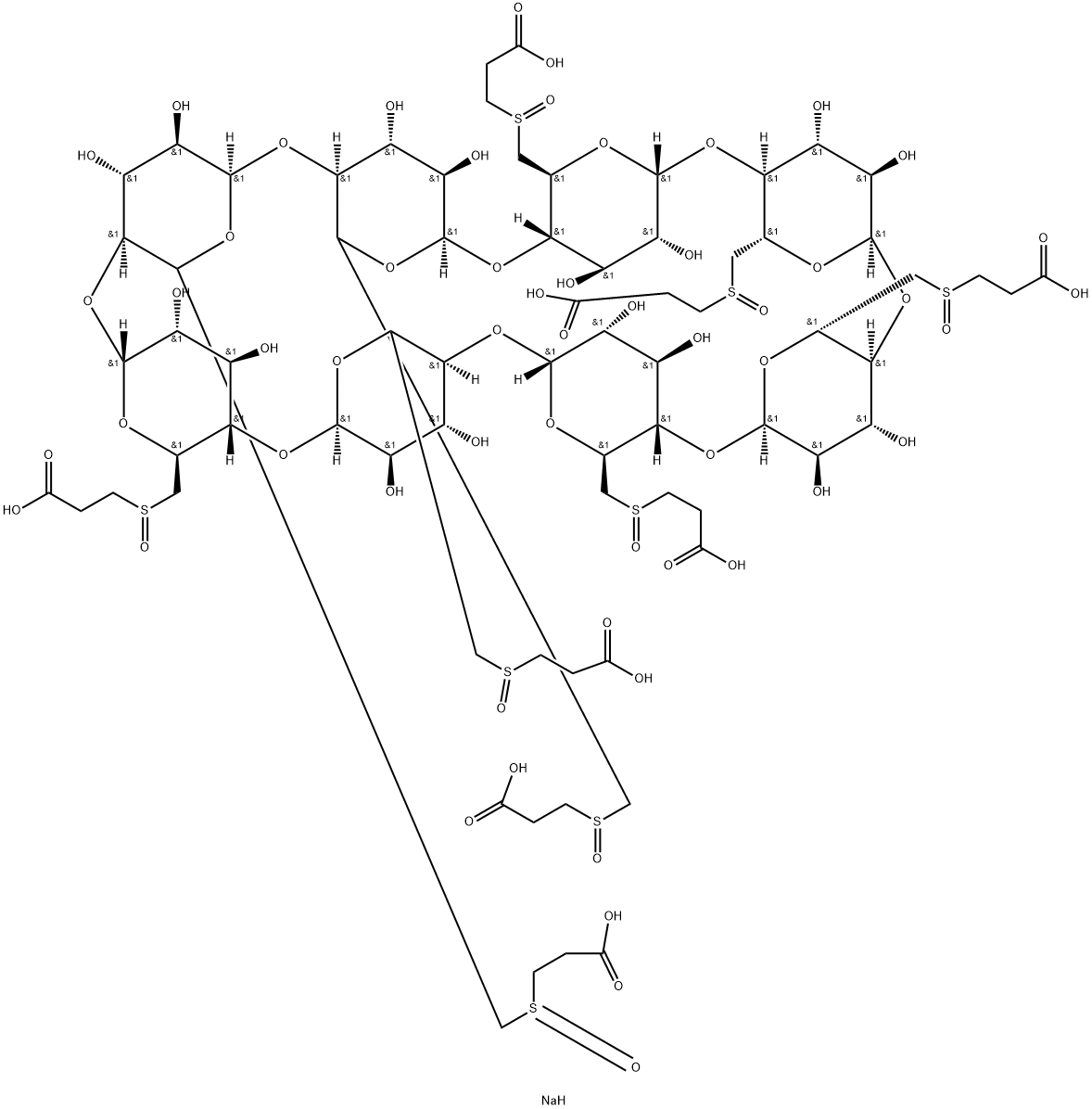 Sugammadex Impurity 12 Octa-Sodium Salt 结构式