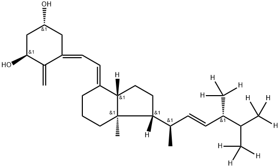 [2H9]-度骨化醇 结构式