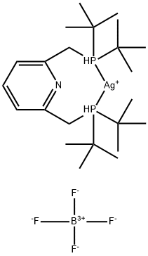2,6-双[(二-叔-丁基膦基)甲基]吡啶银(I)四氟硼酸盐 结构式