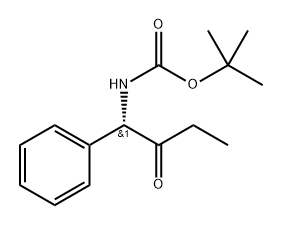 (S)-tert-butyl (2-oxo-1-phenylbutyl)carbamate 结构式
