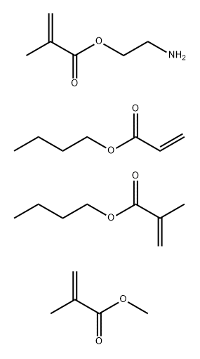 2-Aminoethyl 2-methyl-2-propenoate polymer with butyl 2-propenoate, butyl 2-methyl-2-propenoate and methyl 2-methyl-2-propenoate 结构式