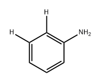 Benzen-2,3-d2-amine (9CI) 结构式