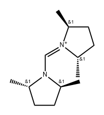 (2S,5S)-1-{[(2S,5S)-2,5-二甲基吡咯烷-1-基]亚甲基}-2,5-二甲基吡咯烷鎓四氟硼酸盐 结构式